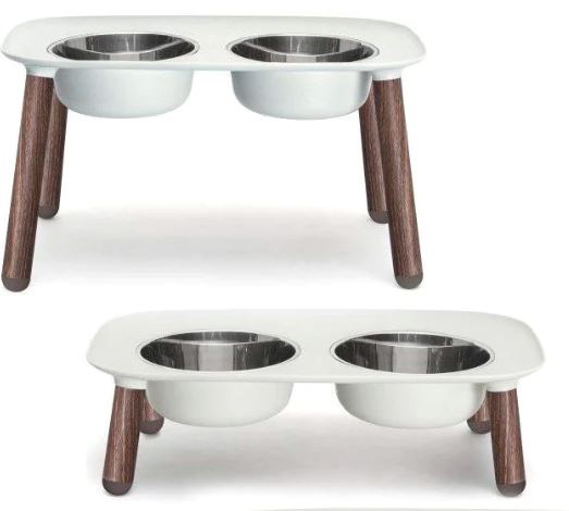 Elevated Double Feeder | Messy Mutts Chateau Le Woof 