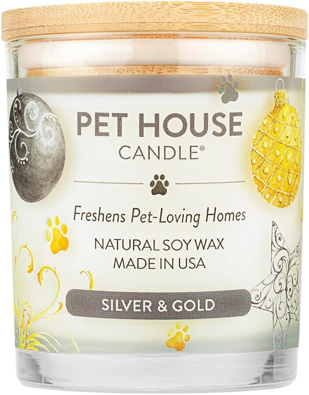 Pet House Candle Pet House Silver & Gold Large 