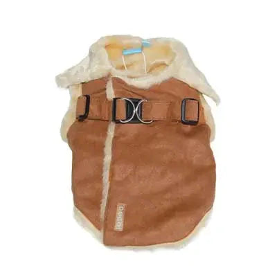 Coats by DOGO DOGO Furry Harness Vest (Brown) Small 