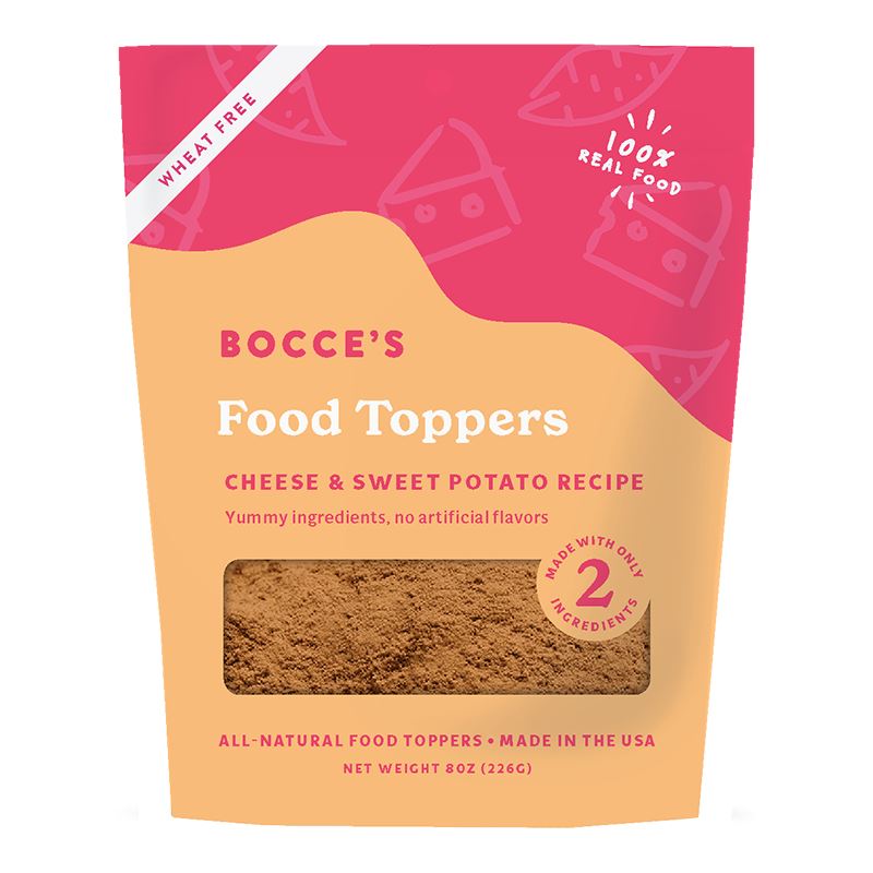 Food Toppers by Bocce's Bakery Bocce's Bakery Cheese and Sweet Potato Recipe 