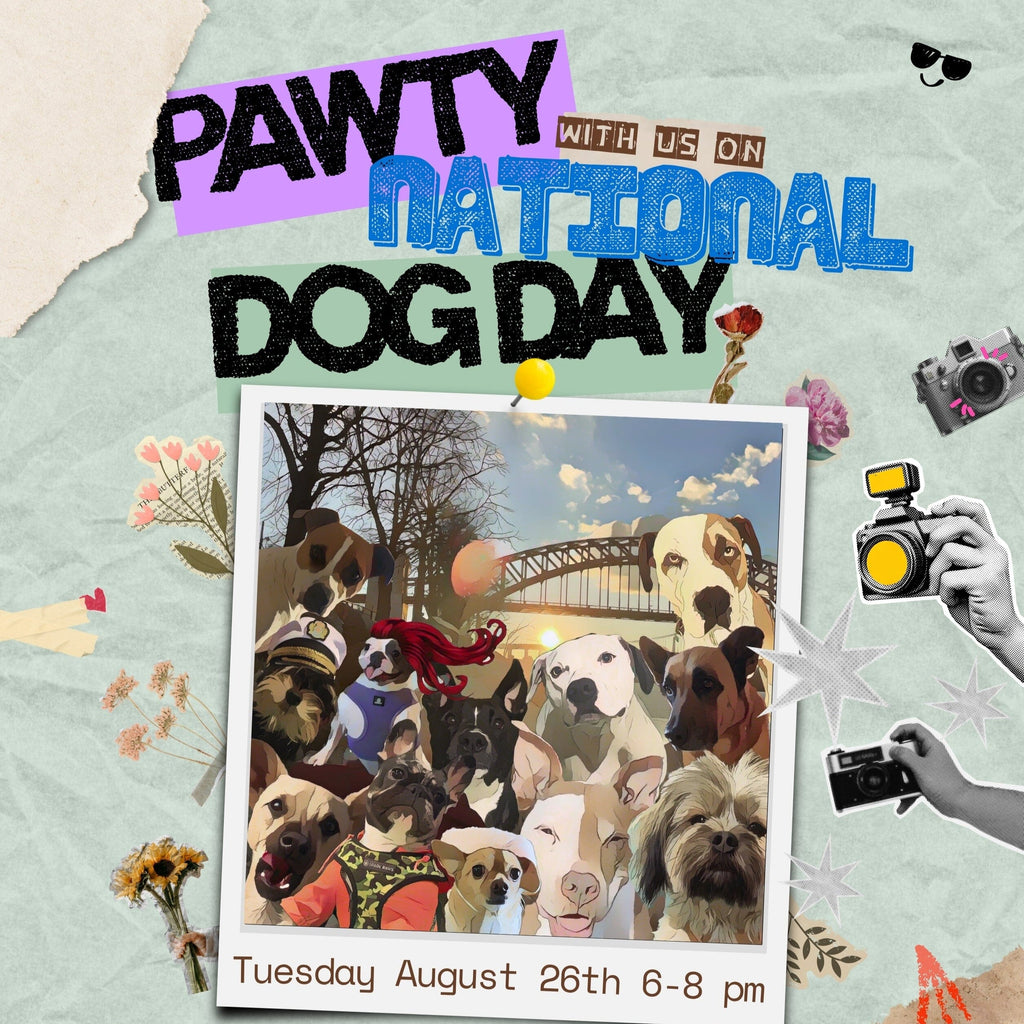 National Dog Day <br /> PAWTY! <br /> Tuesday, August 26th <br /> 6-8 pm Château Le Woof 