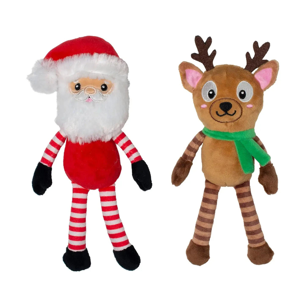 Santa & Reindeer 2pc | Fringe Dog Toys Petshop by Fringe Studio 