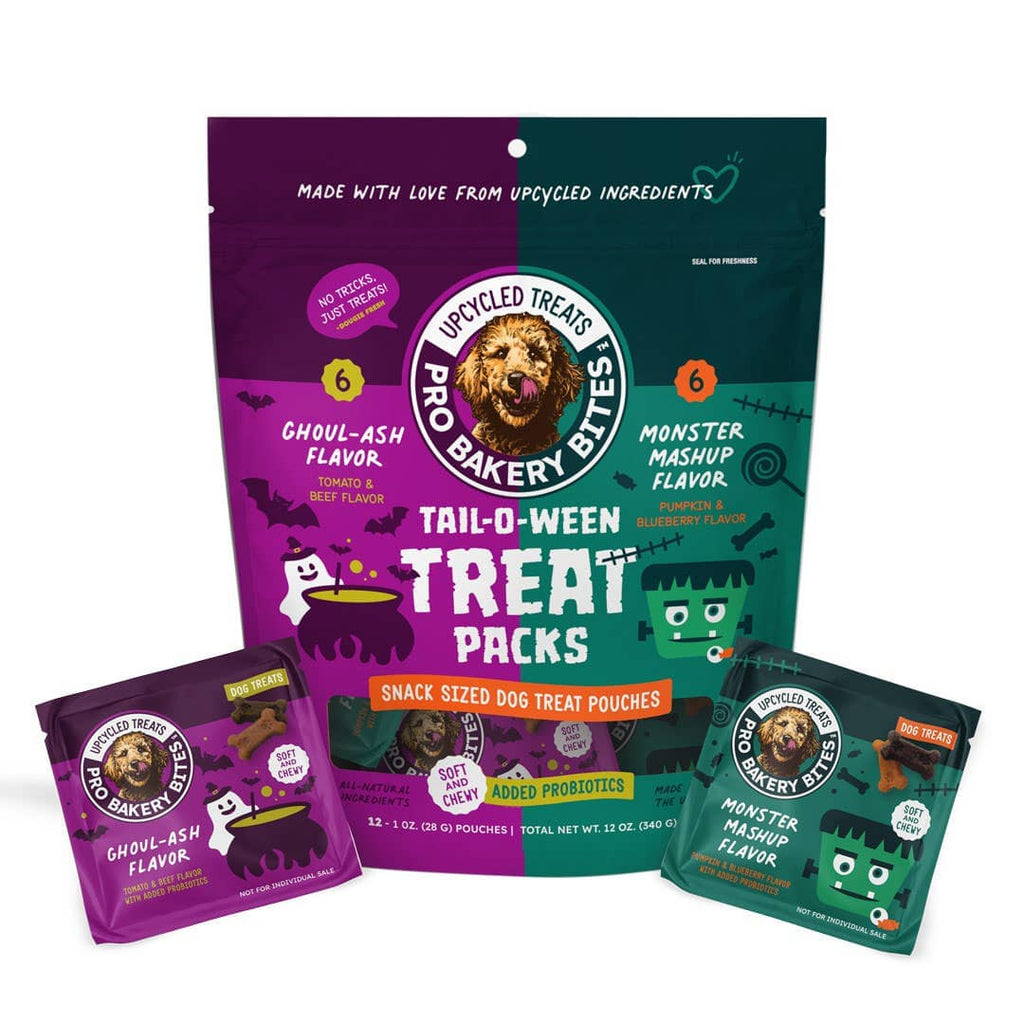 NEW! Tail-O-Ween 1oz. Treat Packs (12 count bag) Treat Pro Bakery Bites by Ag-Alchemy 