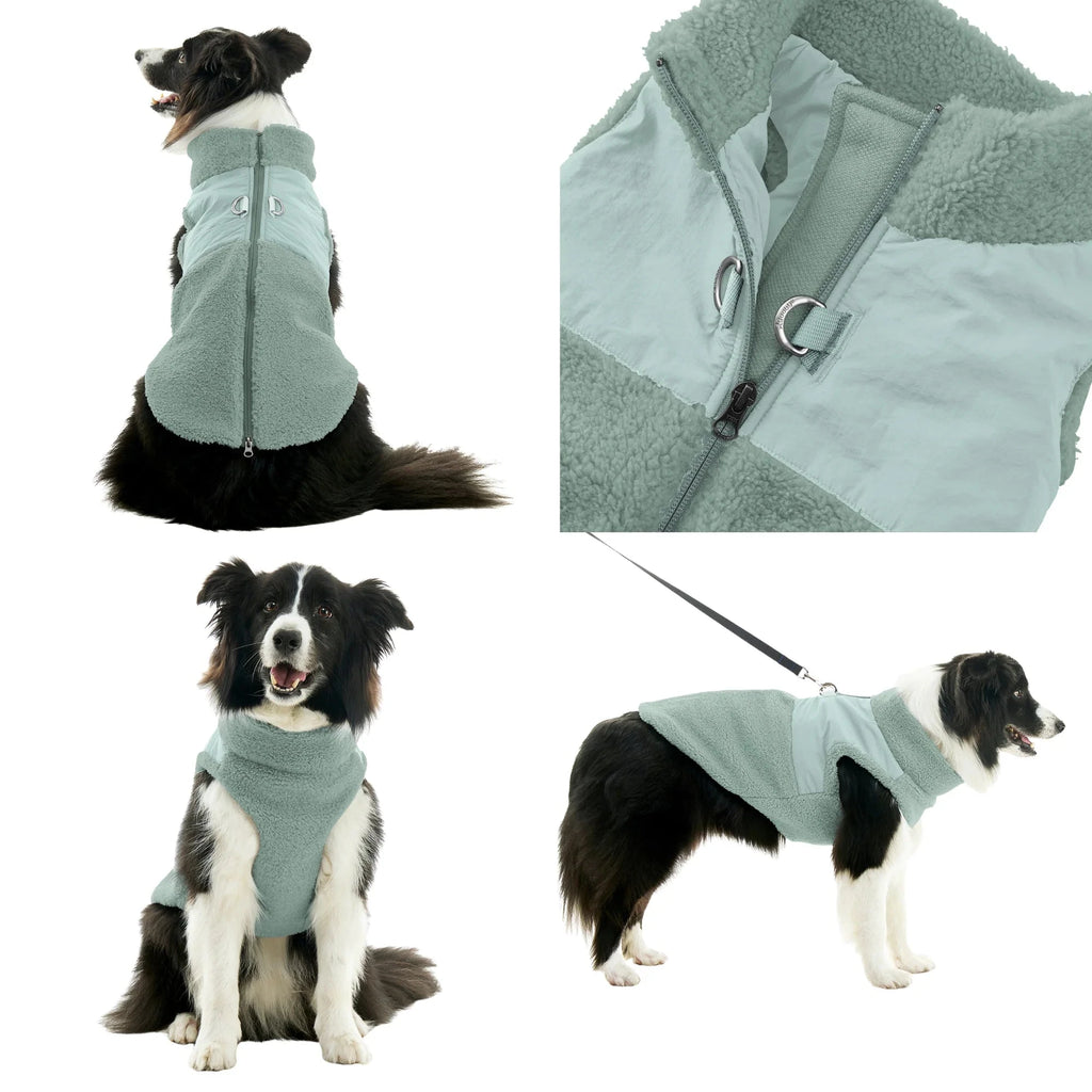 Zip Up Sherpa Vest | Gooby GOOBY Green SM 