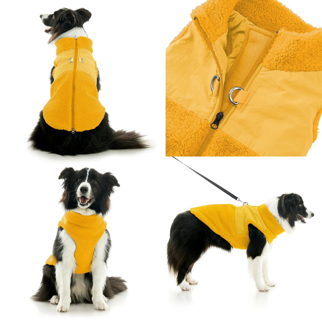 Zip Up Sherpa Vest | Gooby GOOBY Yellow SM 