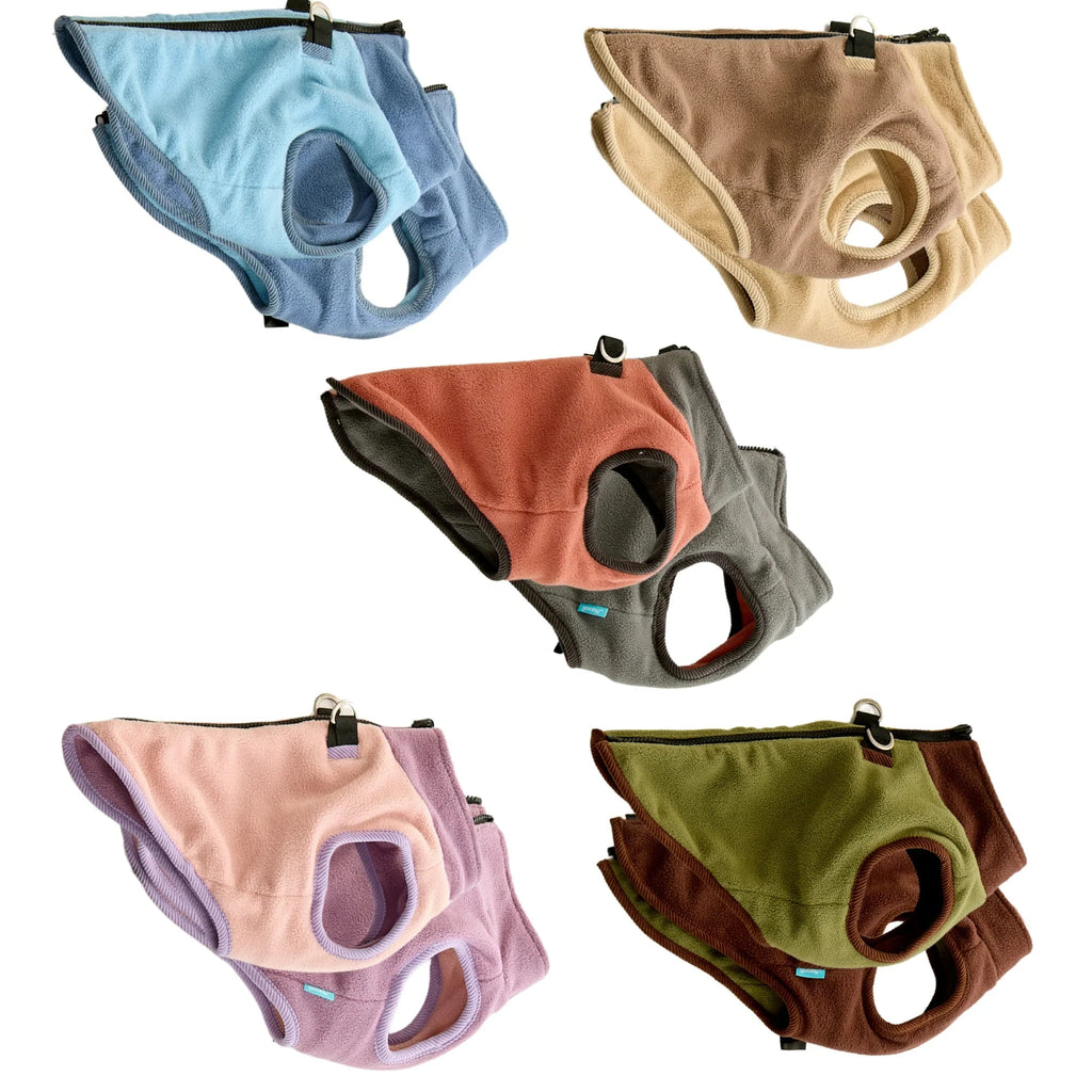 Fleece Reversible Zip Up | Gooby GOOBY Feeling Peach SM 