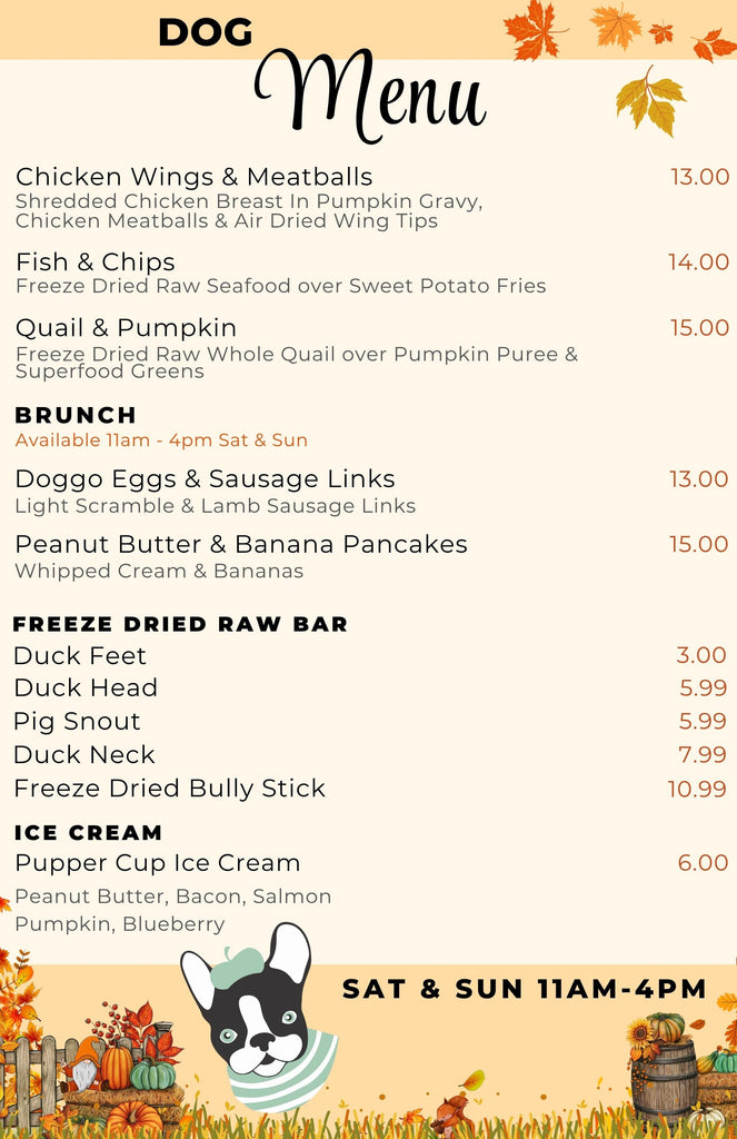 Brunch Reservation - Brunch with your Dog! (FREE Mimosa) Chateau Le Woof 