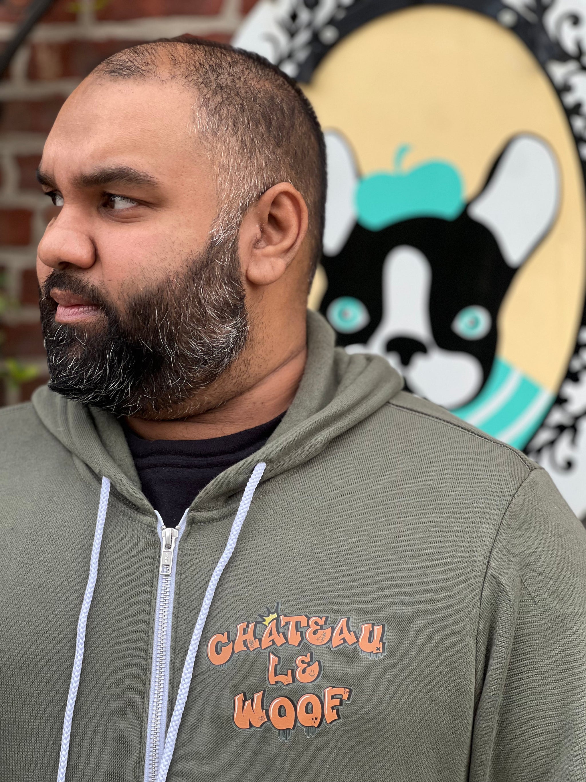 Chateau Fall Zip Up Hoodie – Château Le Woof Chateau Fall Zip Up Hoodie – Château Le Woof