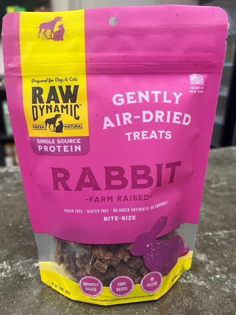 Raw Dynamic | Crunchy Air-Dried Treats Raw Dynamic Rabbit 3.6oz 