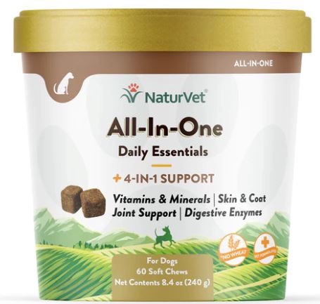 All-In-One Daily Essentials | NaturVet NaturVet Soft Chews 4-in-1 