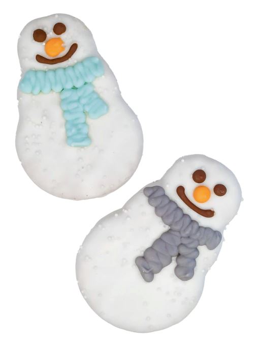 Bosco and Roxy's Cookies | Winter Wonderland Bosco Roxy Snowman with Scarf 