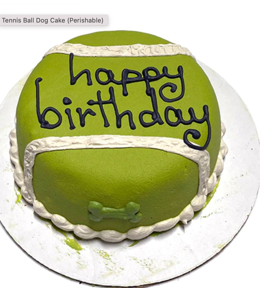 Bubba Rose Biscuit Co. | Tennis Ball Dog Cake (Perishable) Bubba Rose Biscuit Co. 