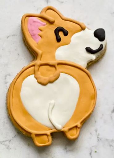 Lucky Biscuit Pet Bakery Cookies | All Dog Things Château Le Woof Corgi Butt 