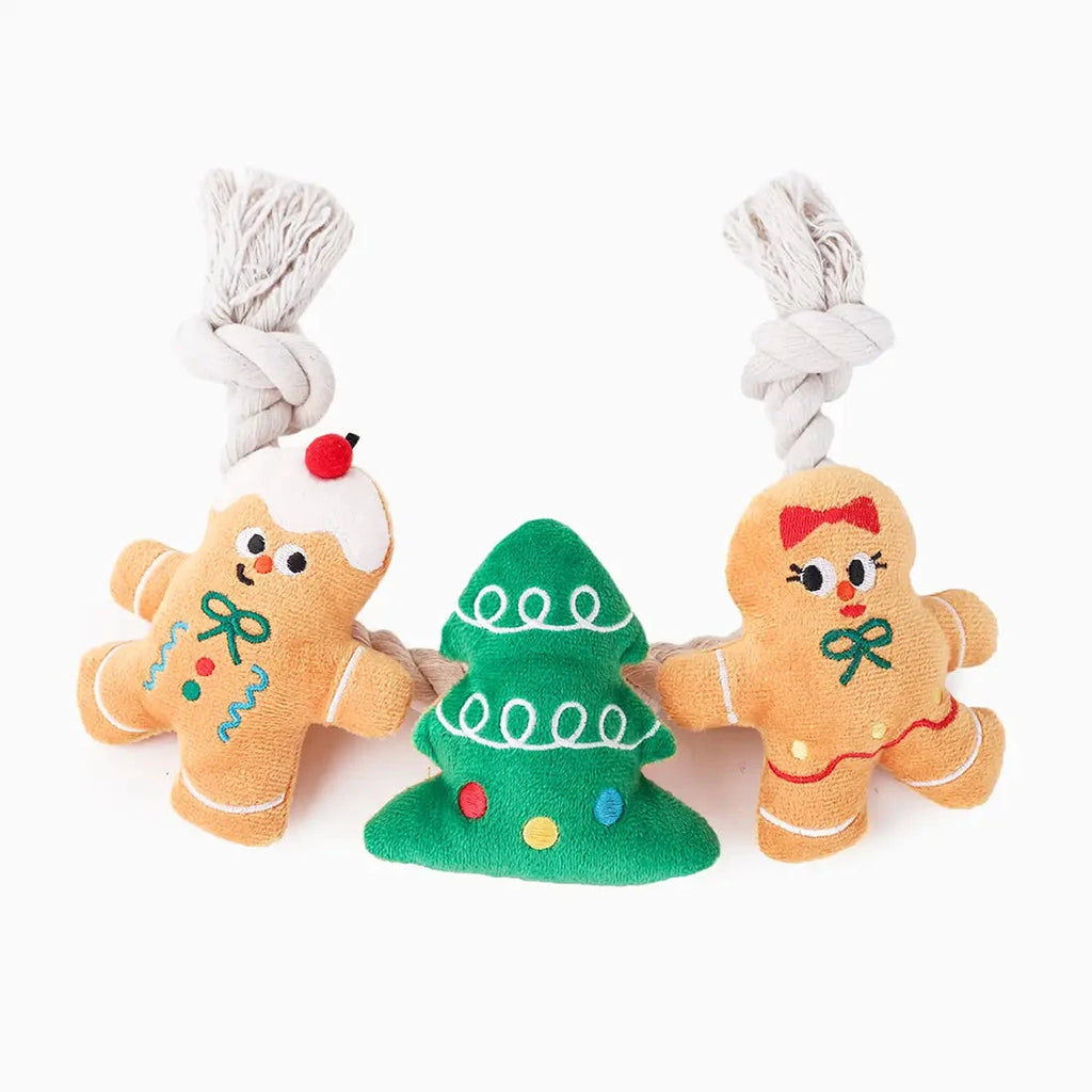 Rope Funz Woofmas Gingerbread | Hugsmart Dog Toys Hugsmart Products Inc 
