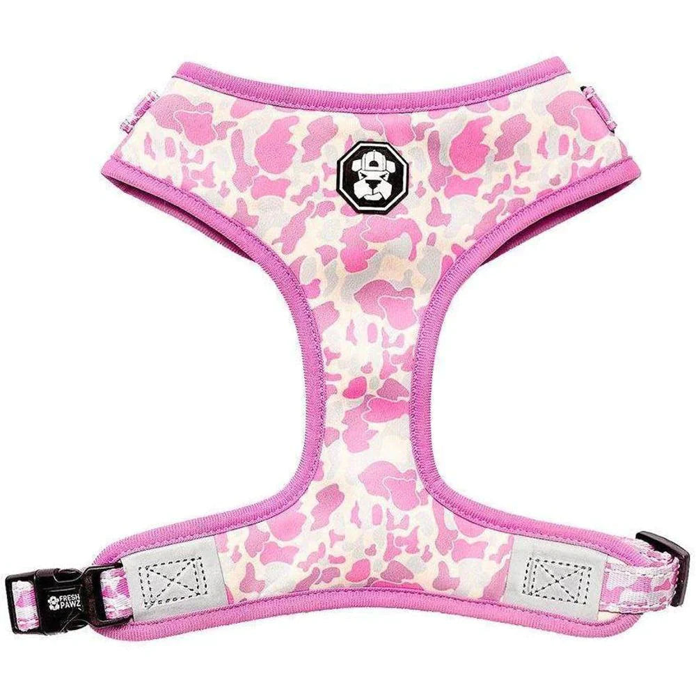 Pastel Camo Collection - Fresh Pawz Chateau Le Woof Harness Small 