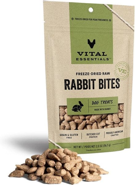 Vital Essentials Freeze Dried Treats Freeze Dried VitalEssentials Rabbit Bites Small 
