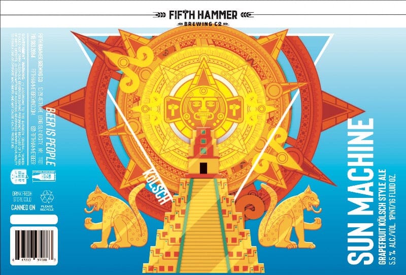 Fifth Hammer Brewing Co. Beer Chateau Le Woof Sun Machine 