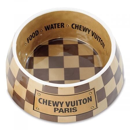 Chewy Vuitton Classic Collection by Haute Diggity Dog Haute Diggity Dog Classic Bowl Small 