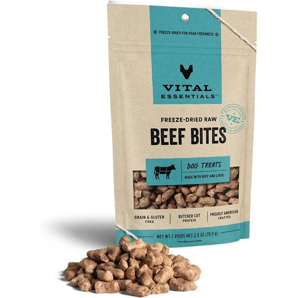 Vital Essentials Freeze Dried Treats Freeze Dried VitalEssentials Beef Nibs Small 