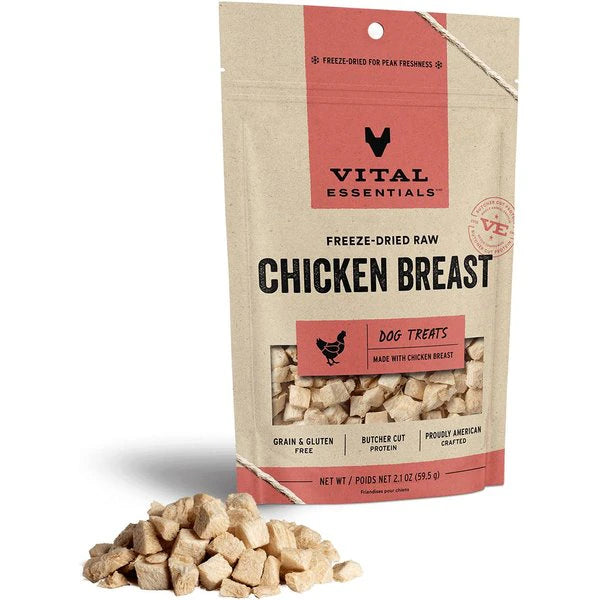 Vital Essentials Freeze Dried Treats Freeze Dried VitalEssentials Chicken Breast Small 