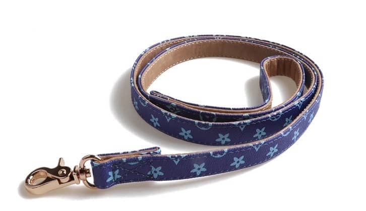 BARK by DOG - LAUREN LUXURY BLUE LEASH BARK by DOG 