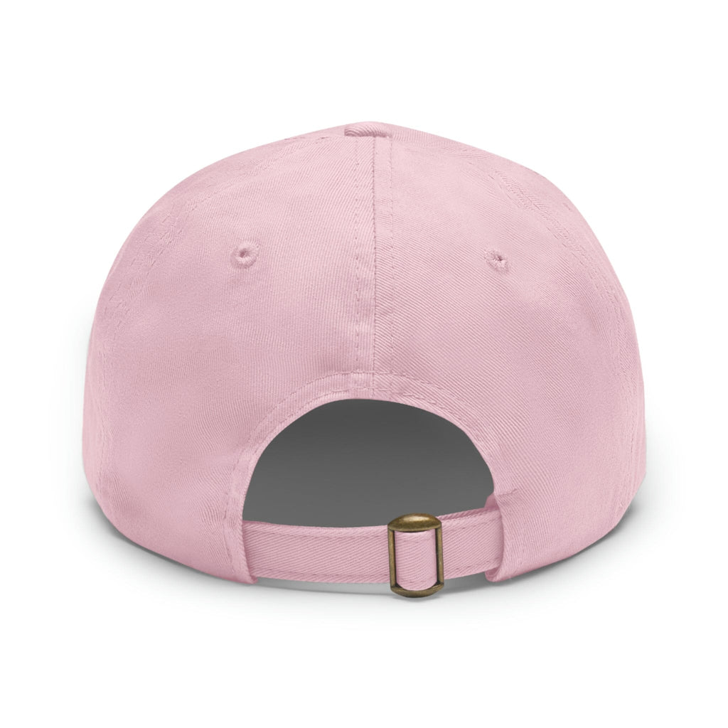 Dad Hat with Leather Patch (Round) Hats Printify 