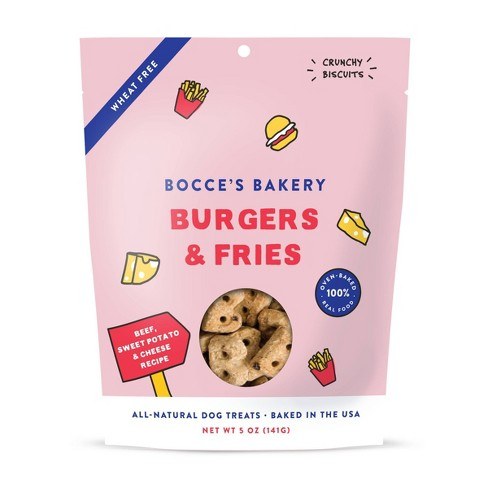 Bocce's Bakery- Dog treats Bocce's Bakery Burgers & Fries 
