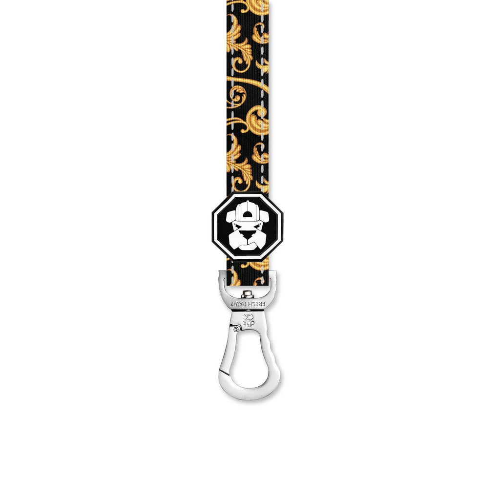 Baroque Gold Leaves | Leash Fresh Pawz Small Leash 