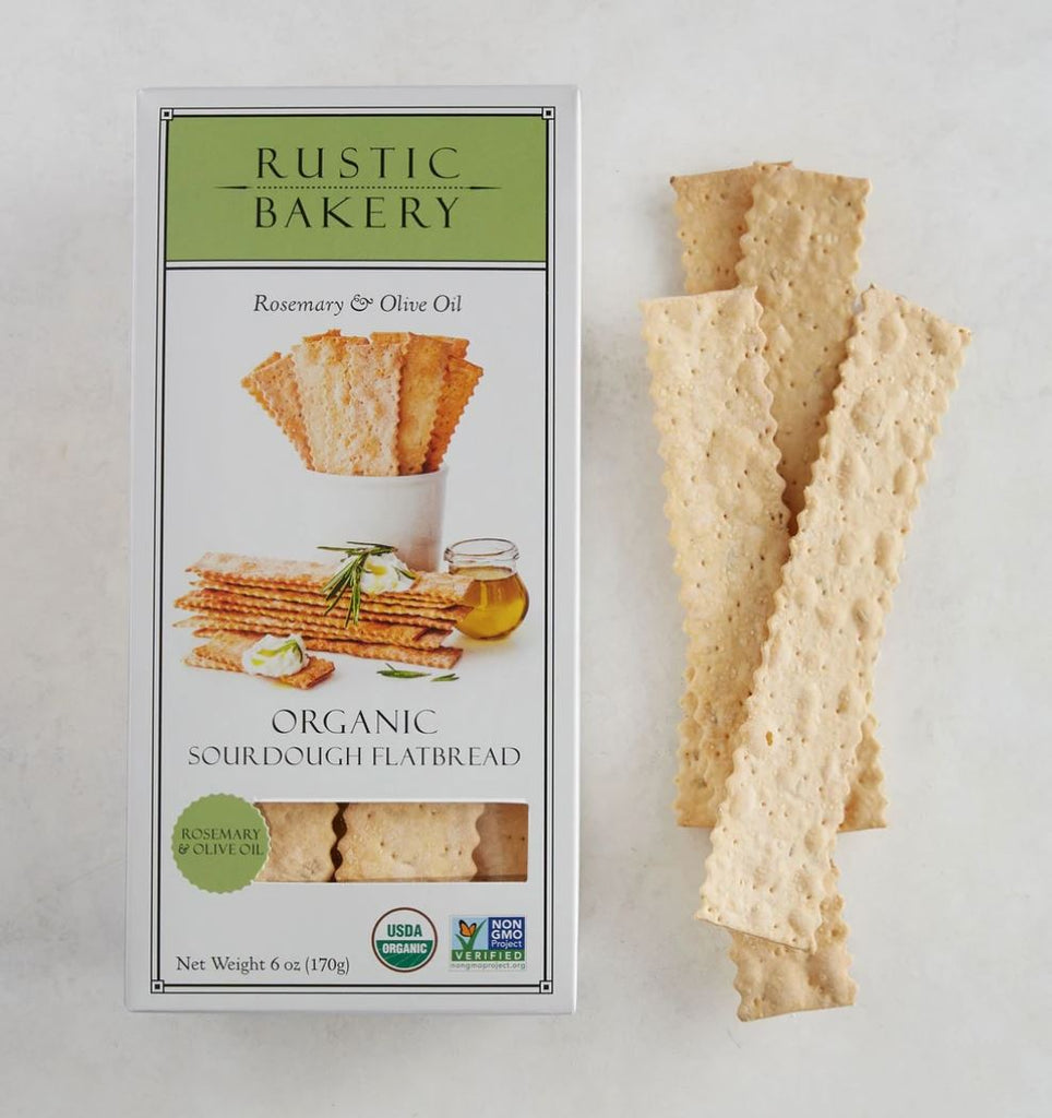 Rustic Bakery - Rosemary & Olive Oil Flatbread Crackers Rustic Bakery 