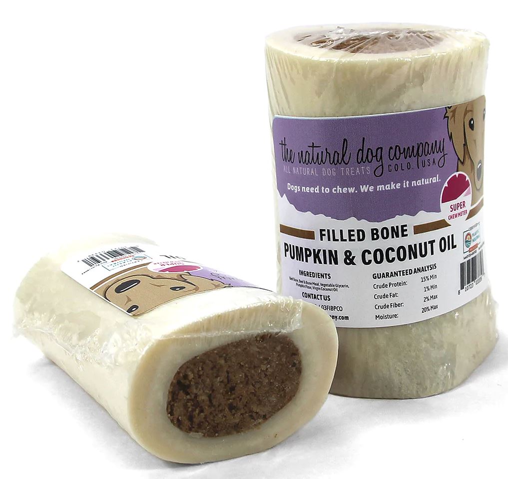 The Natural Dog Company Filled Bones The Natural Dog Company 3" Bacon & Cheese Filled Bone 