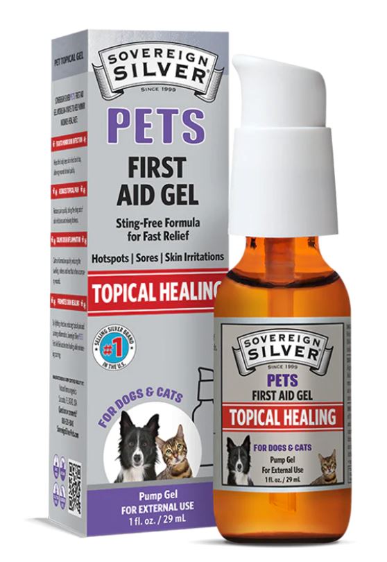Sovereign Silver-First Aid Gel Animals & Pet Supplies Natural Immunogenics Topical Healing 29mL 