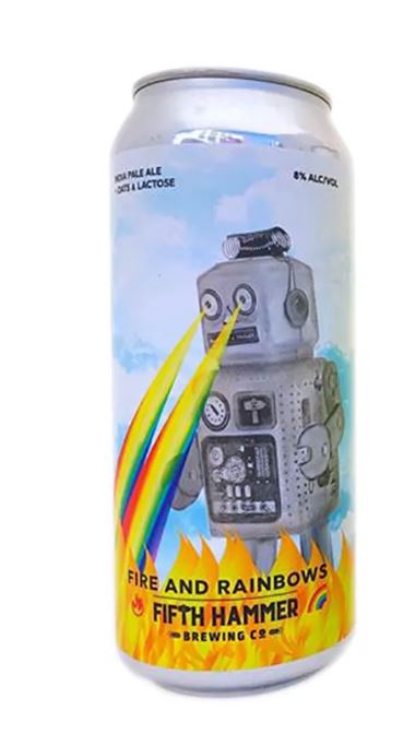 Fifth Hammer Brewing Co. Beer Chateau Le Woof Fire and Rainbows 