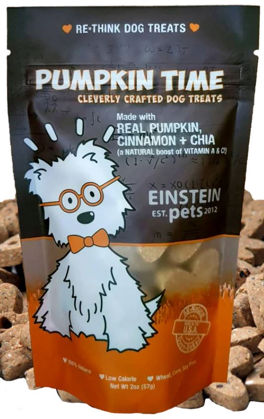 Einstein Pets | Dog Treats Einstein Pets Pumpkin Time 2oz 