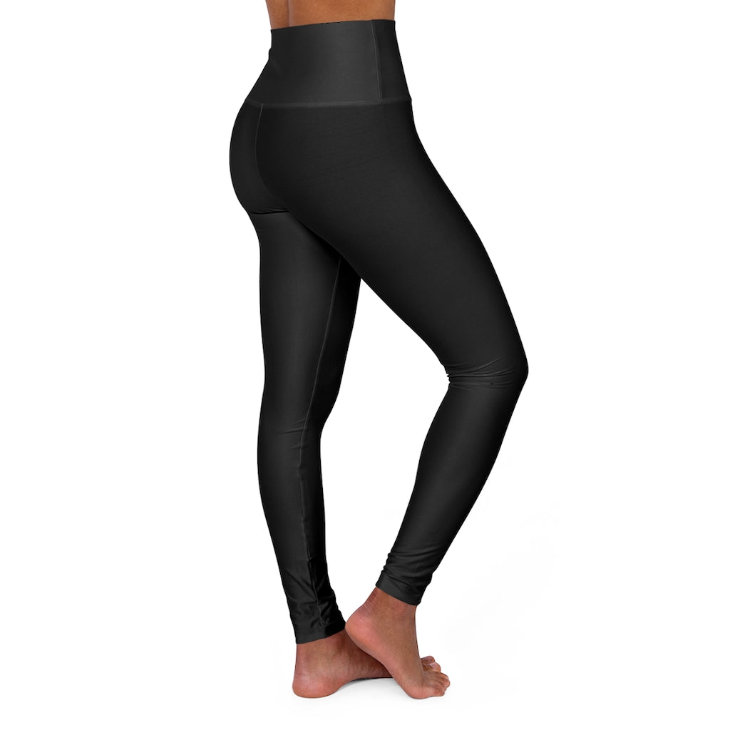 High Waisted Château Logo Leggings All Over Prints Printify 