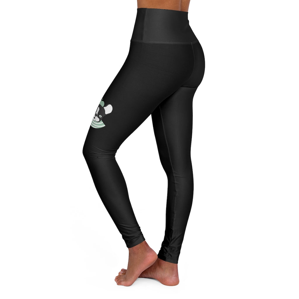 High Waisted Château Logo Leggings All Over Prints Printify 
