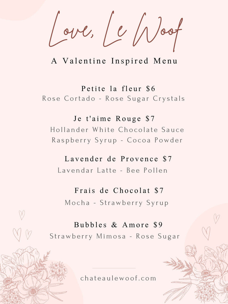 Love, Le Woof Drinks Chateau Le Woof 