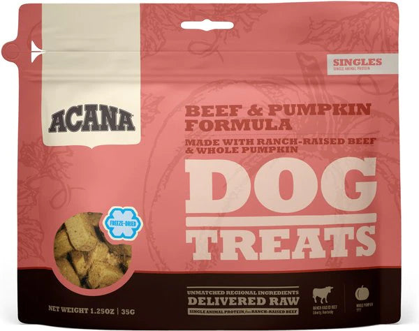 Acana Dog Treats ACANA Beef Pumpkin 