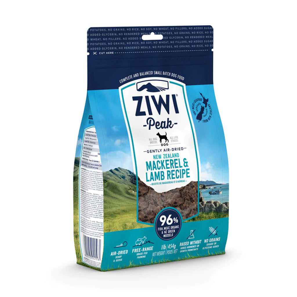 Ziwi Air Dried Dog Food Chateau Le Woof Mackerel and Lamb 16oz 