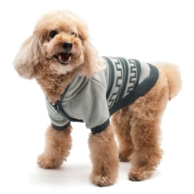 Coats by DOGO Château Le Woof Pattern Sweater Coat Small 