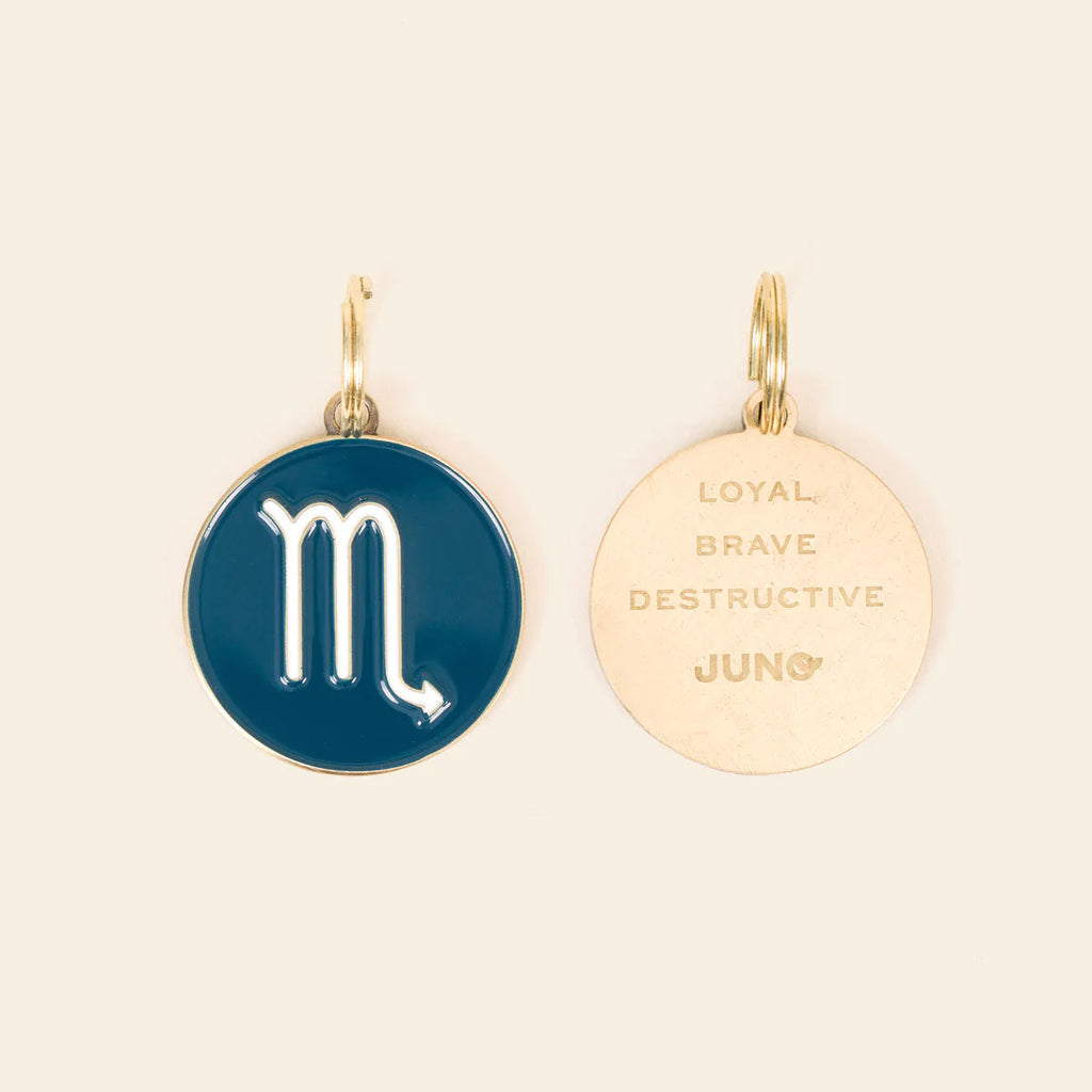 Juno Zodiac Dog Tag Juno Dog Co Scorpio 