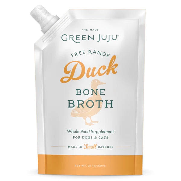 Green Juju 20oz - Free Range Grass Fed Green Juju Duck Bone Broth 