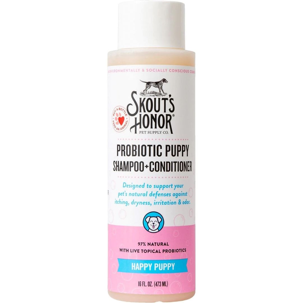 Skout’s Honor Probiotic Shampoo & Conditioner Chateau Le Woof Happy Puppy 