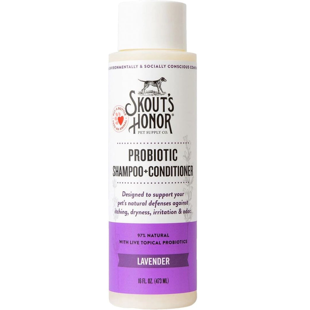 Skout’s Honor Probiotic Shampoo & Conditioner Chateau Le Woof Lavender 