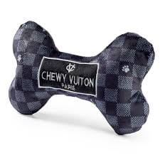 Chewy Vuitton BLK Checker by Haute Diggity Dog Haute Diggity Dog Classic Bone Small 
