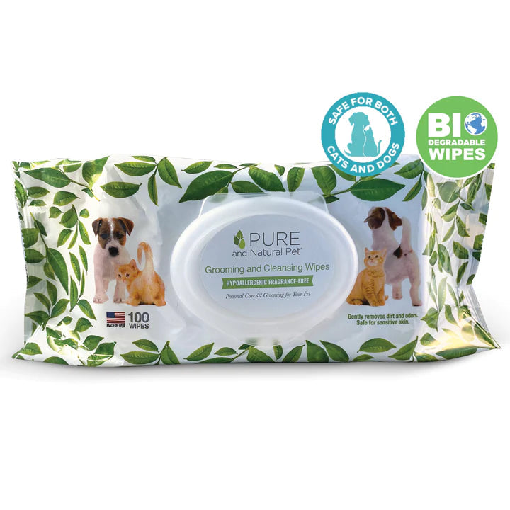 Between Bath by Pure and Natural Pet Pure and Natural Pet Unscented Wipes 