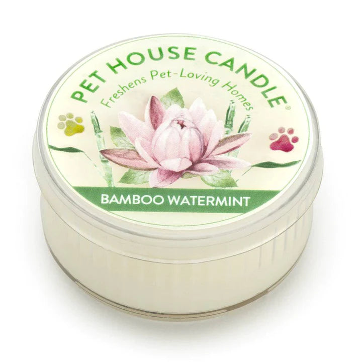 Pet House Candle Mini’s Château Le Woof Bamboo Watermint 