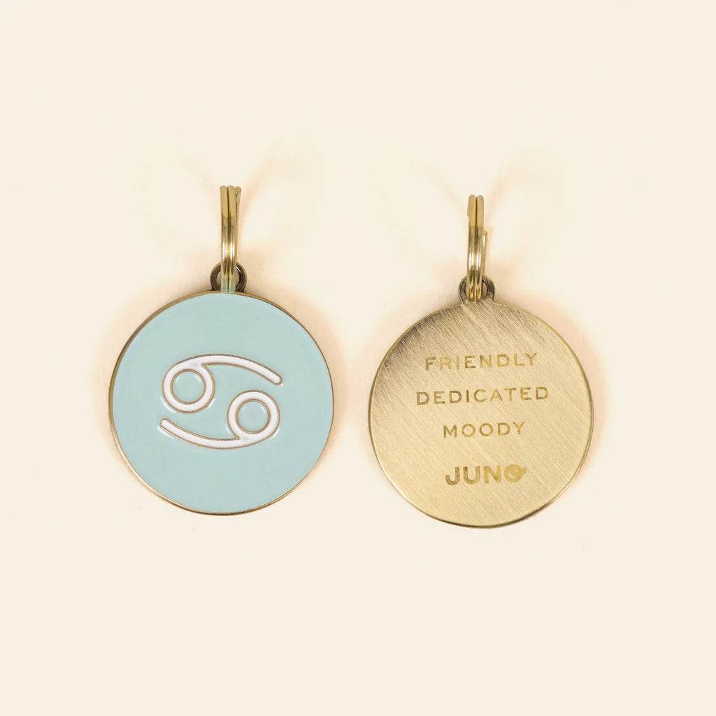 Juno Zodiac Dog Tag Juno Dog Co Cancer 