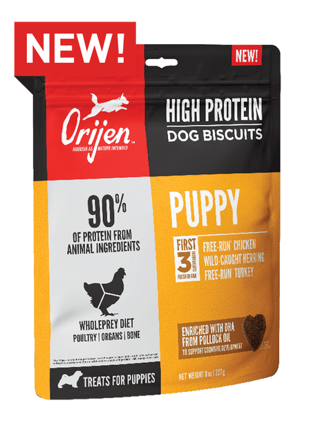 Orijen High Protein Biscuits Chateau Le Woof Puppy 8oz 
