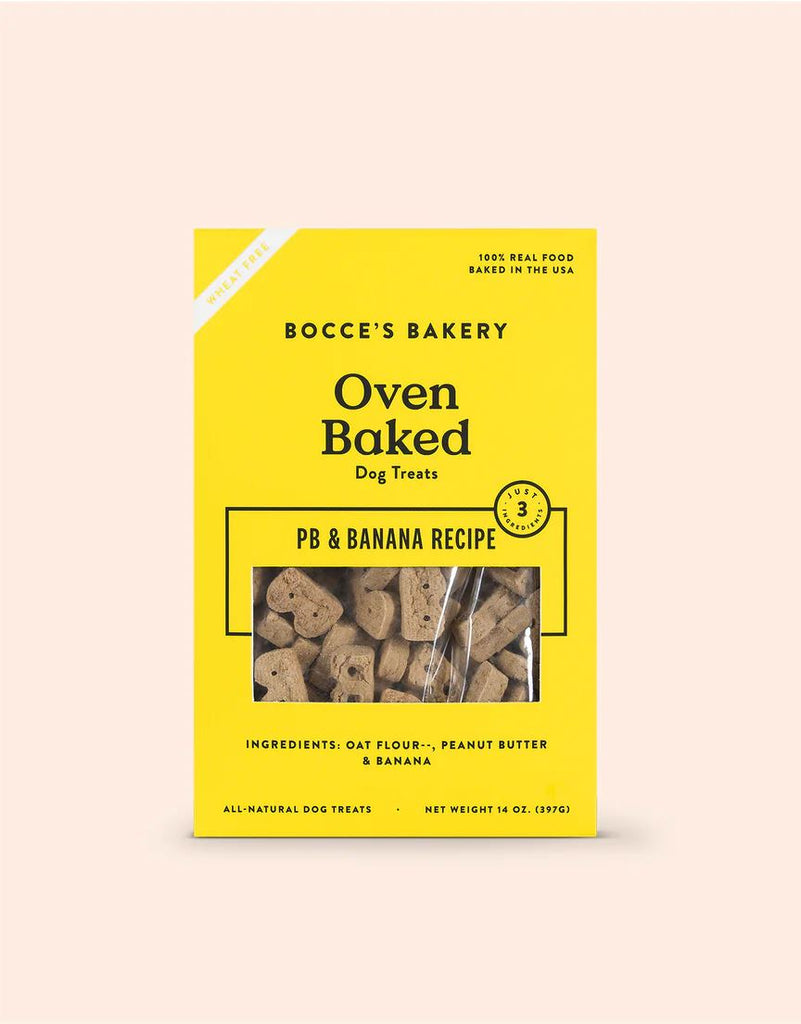Bocce's Oven Baked Dog Treats Château Le Woof PB & Banana Recipe 