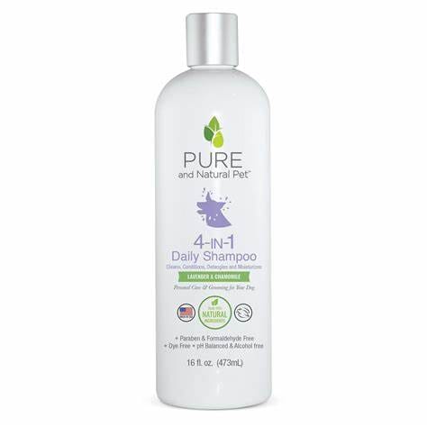 Bathing Products by Pure Natural Pet Pure and Natural Pet 4 in 1 Daily Shampoo 